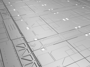 sci-fi hall environment Modelo 3D