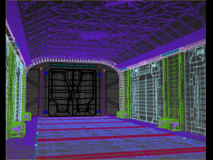 sci-fi hall environment Modelo 3D