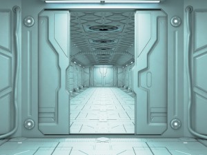 sci-fi corridor 3D Model