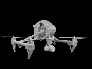 dji inspire drone Model 3D