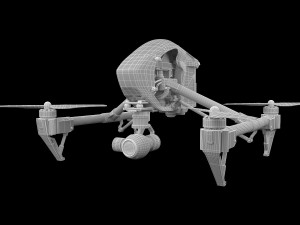 dji inspire drone Model 3D