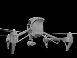 dji inspire drone Model 3D