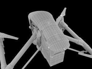 dji inspire drone Model 3D
