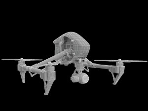 dji inspire drone Model 3D