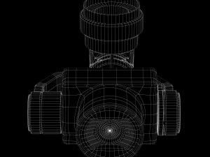camera gimbal dji phantom 4 pro 3D Model