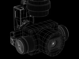 camera gimbal dji phantom 4 pro 3D Model
