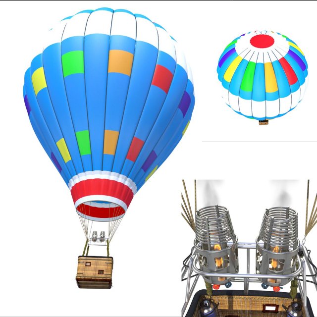balloon air Model 3D .c4d .max .obj .3ds .fbx .stl .blend 