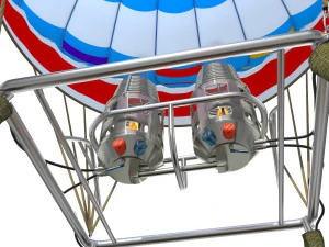 balon udara Model 3D