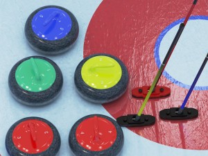 curling collection Model 3D
