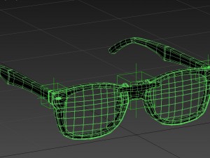 sunglasses wayfarer ray ban Model 3D