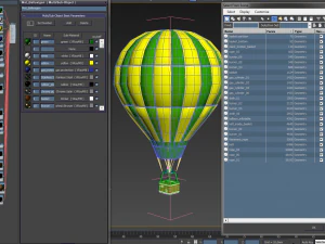 풍선 공기가 뜨겁다 3D 모델