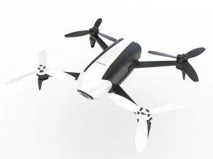 parrot bebop v2 3D Model