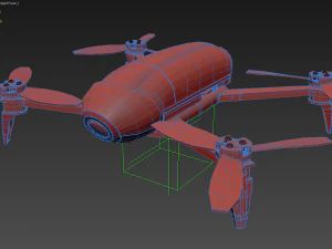 parrot bebop v2 3D Model