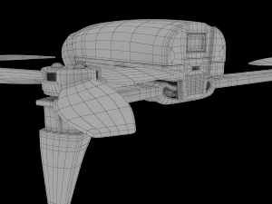 parrot bebop v2 3D Model
