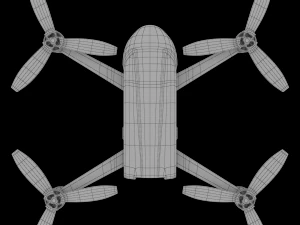 parrot bebop v2 3D Model