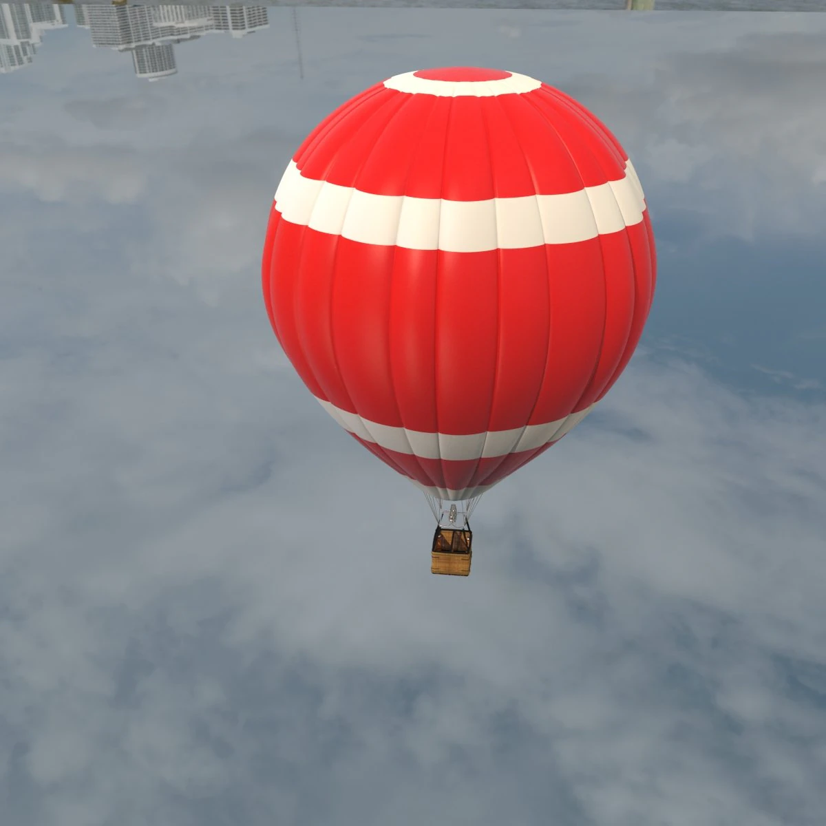 bal&atilde;o de ar quente Modelo 3D .c4d .max .obj .3ds .fbx .stl .blend 