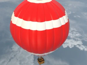 bal&atilde;o de ar quente Modelo 3D
