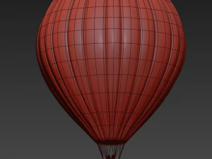 bal&atilde;o de ar quente Modelo 3D