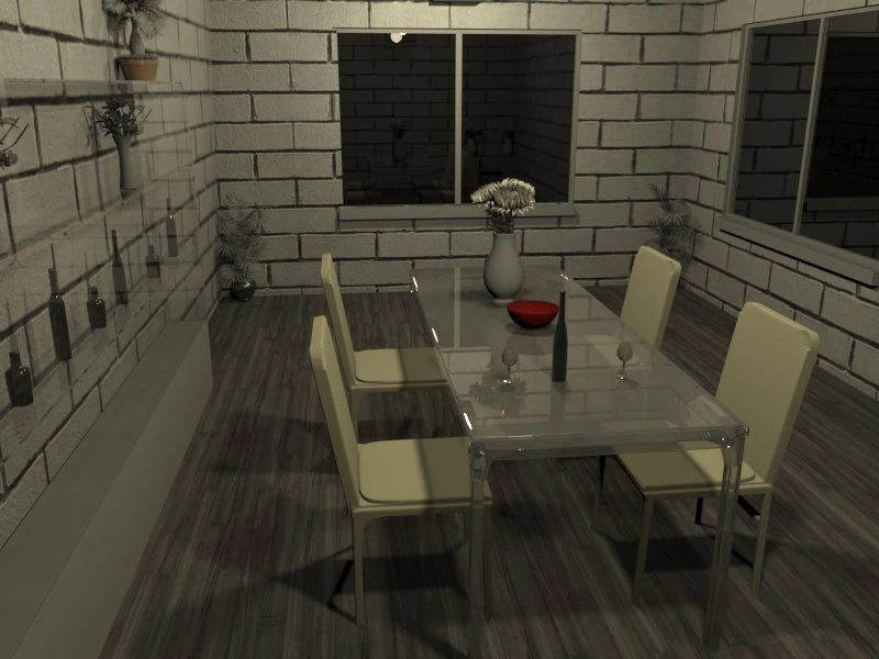 recreation room 3D Model .c4d .max .obj .3ds .fbx .stl .blend 