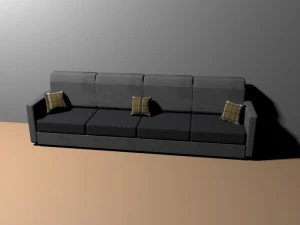 适合任何房间的沙发 3D 模型