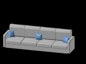 sofa for any room 3D Modell