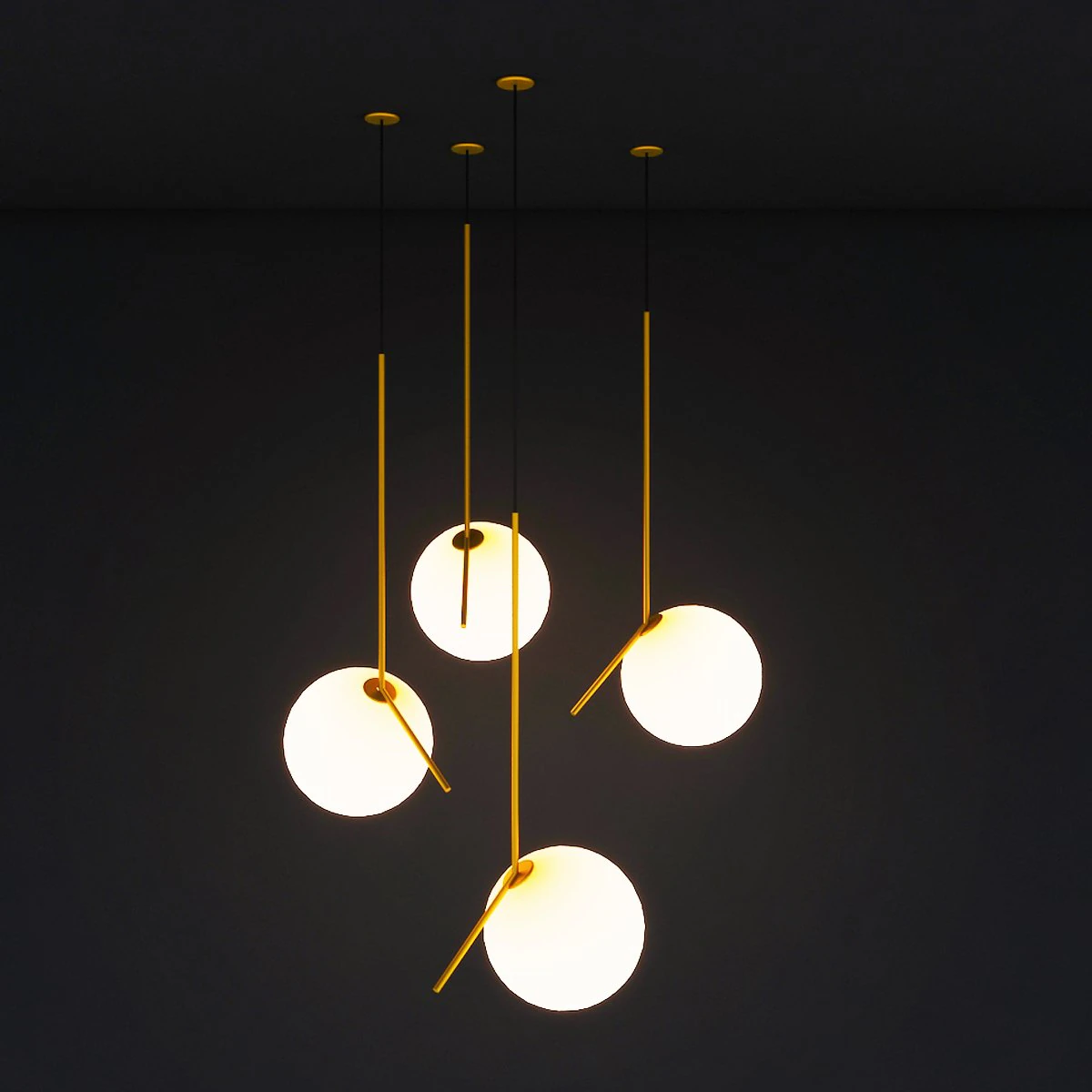 ceiling hanging lamp 3D Model .c4d .max .obj .3ds .fbx .stl .blend 