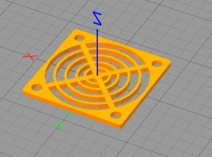 fan grid 40x40 mm 3D Print Model .c4d .max .obj .3ds .fbx .stl .blend 