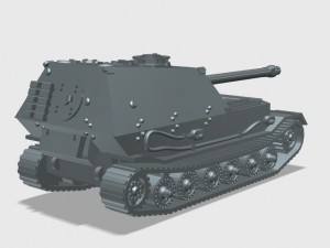 the ferdinand is a german tank destroyer 3D 프린트 모델