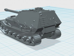 the ferdinand is a german tank destroyer 3D 프린트 모델