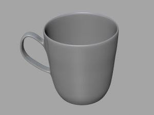 white cup 3Dモデル
