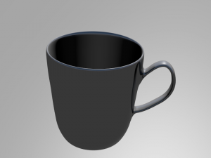 white cup Model 3D