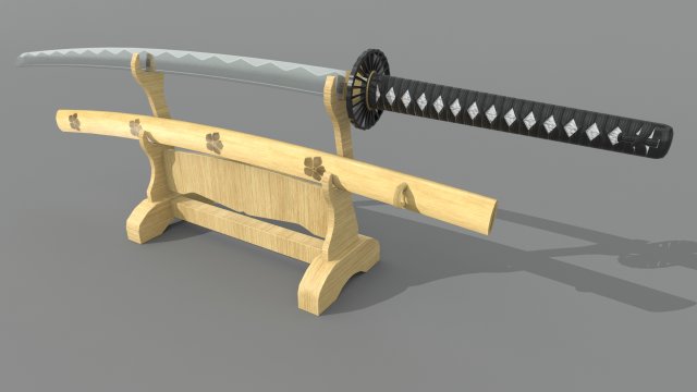 the universal katana project r3 3D Model .c4d .max .obj .3ds .fbx .stl .blend 