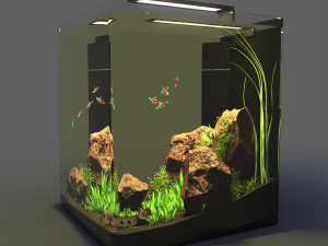 aquarium nano 3D 모델