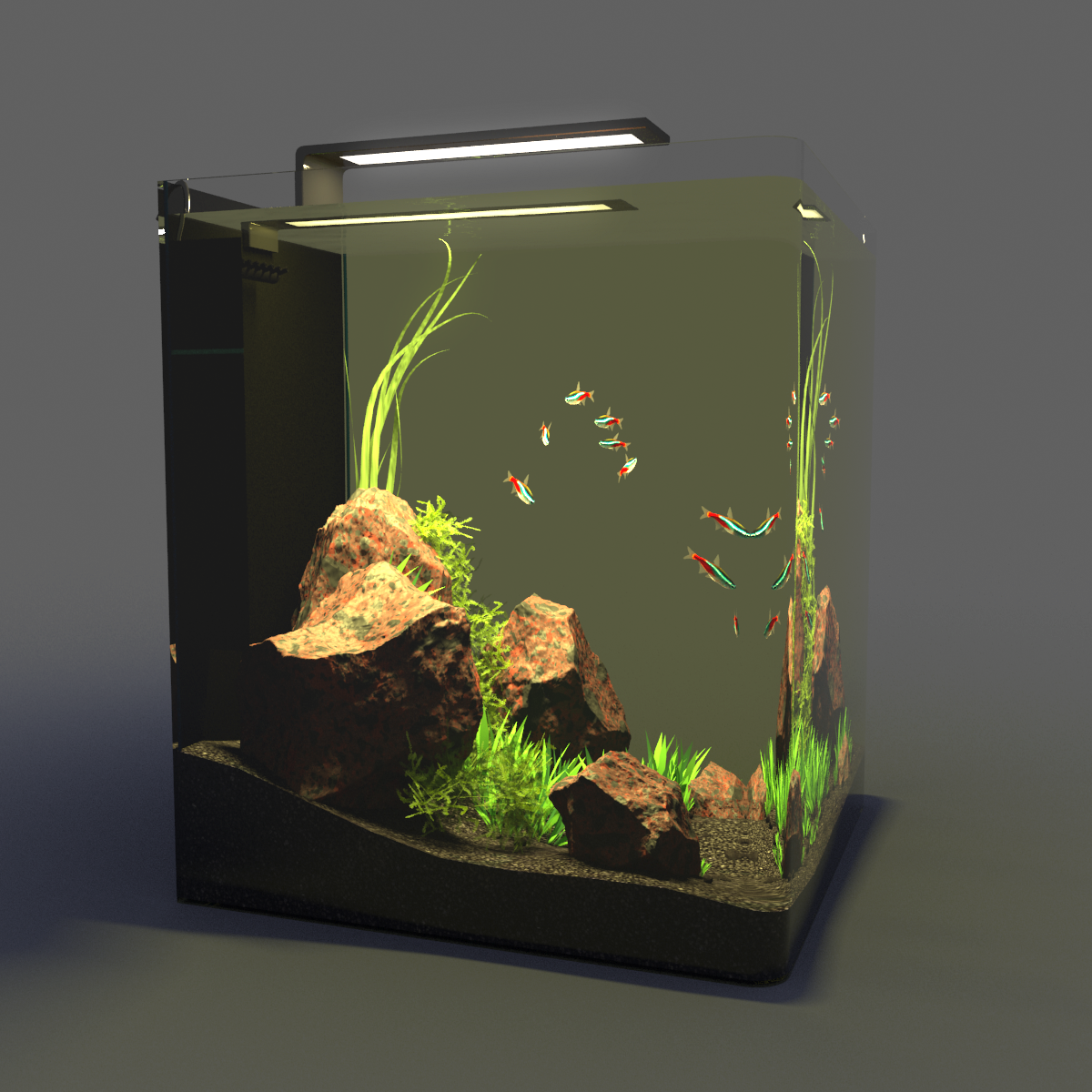 aquarium nano 3d model in balik 3dexport