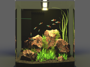 aquarium nano 3D 모델