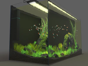 aquarium rectangle 120l 3D Model
