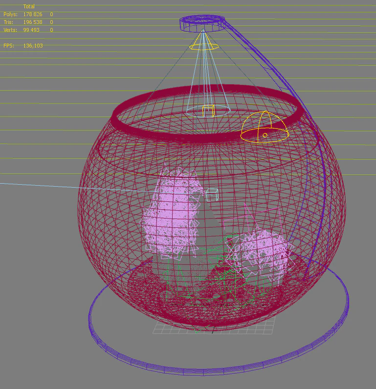 aquarium bowl 3D Model .c4d .max .obj .3ds .fbx .stl .blend 