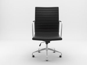 aluminium management chair 3D Model