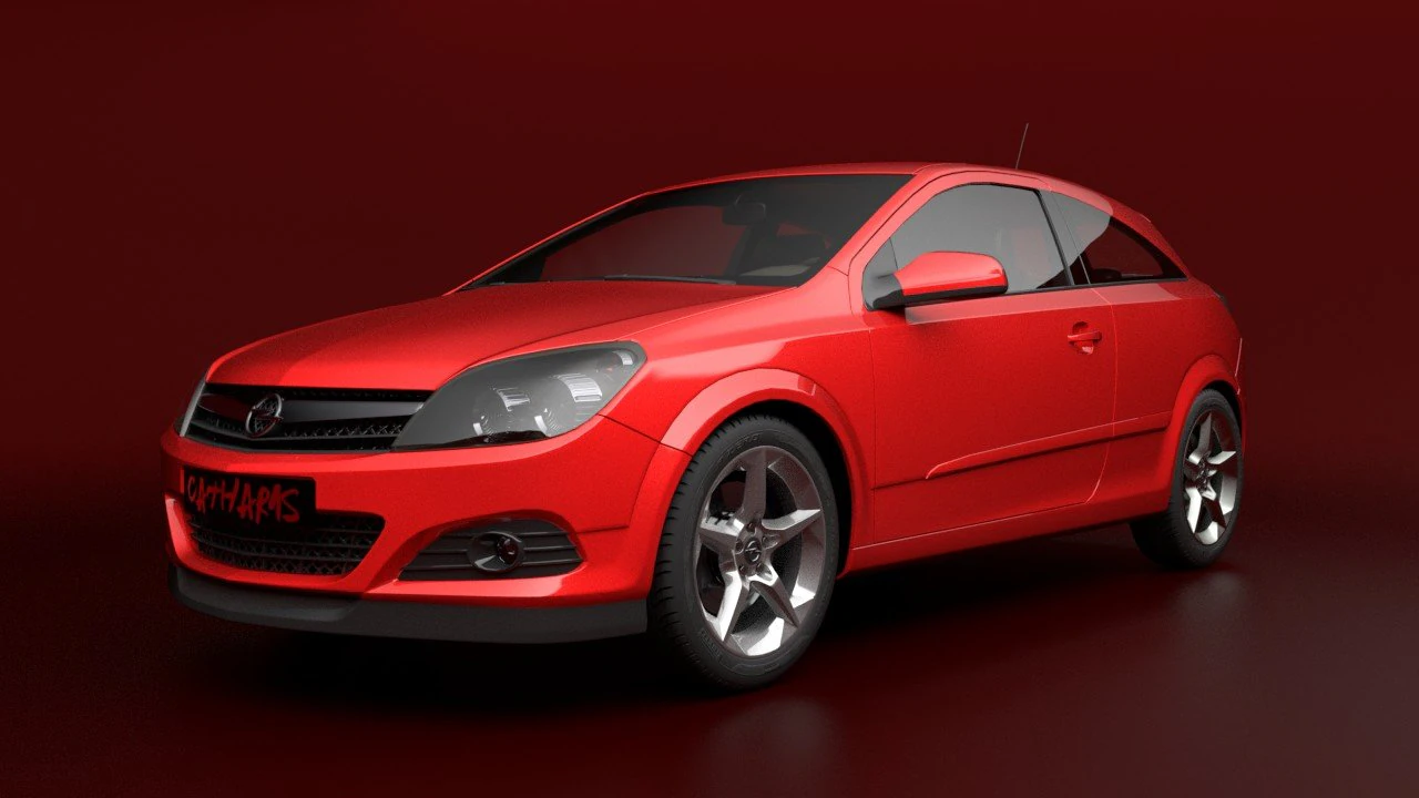 opel astra gtc h 3D Model .c4d .max .obj .3ds .fbx .stl .blend 