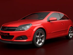 opel astra gtc h Modello 3D