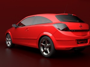 opel astra gtc h Modèle 3D