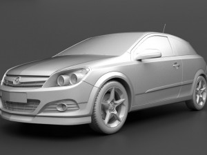 opel astra gtc h Modèle 3D