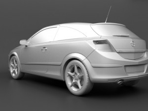 opel astra gtc h Modèle 3D