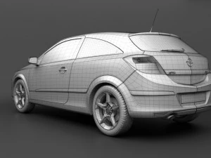 opel astra gtc h 3D Model