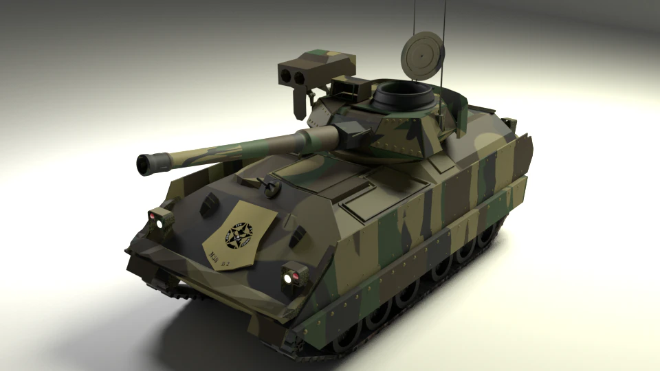 m2a2 ods infantry fighting vehicle 3D Model .c4d .max .obj .3ds .fbx .stl .blend 