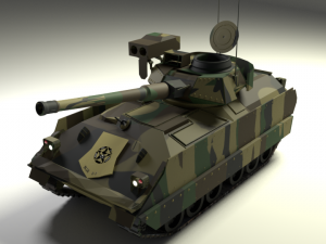 m2a2 ods infantry fighting vehicle 3D Model