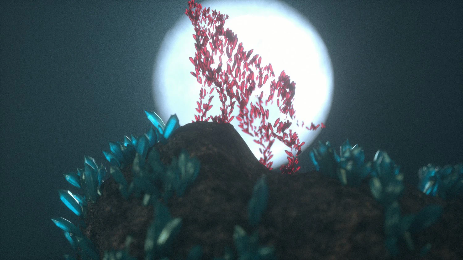 crystal wolf scene 3D Model .c4d .max .obj .3ds .fbx .stl .blend 