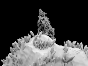 crystal wolf scene 3D Model