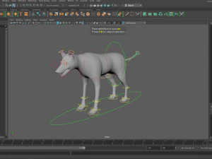 crystal wolf scene 3D Model