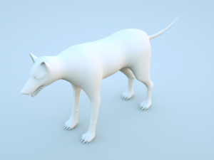 crystal wolf scene Modelo 3D